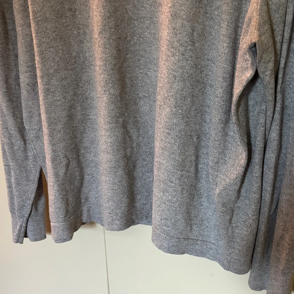 J. Crew Men’s Heather Gray Cotton Crew Neck Sweater Size XL Classic